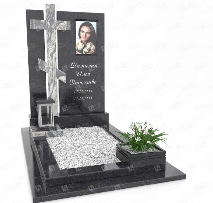 Памятник с крестом эксклюзивный ПКЭ-9