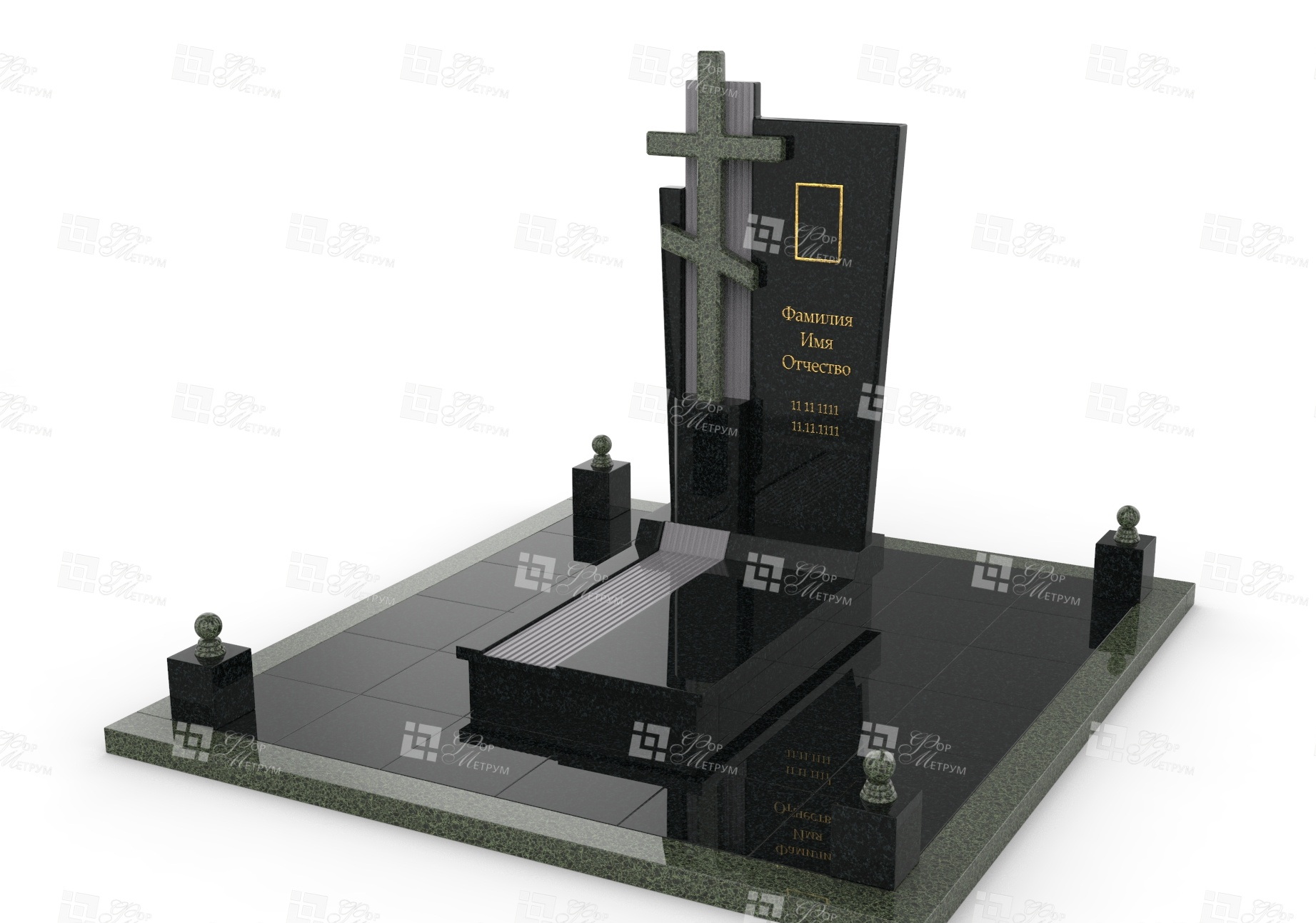 Памятник с крестом ПК-25
